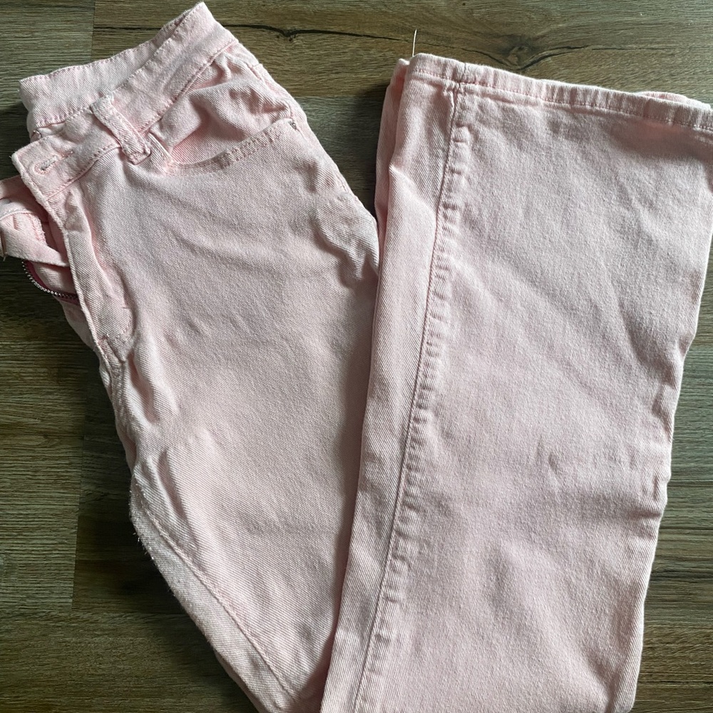 SHEIN Light Pink Flare & Wide Leg Jeans